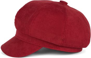 styleBREAKER Damen Ballonmütze aus weichem Stoff, Schirmmütze Vintage Style, Bakerboy Schiebermütze, Newsboy Cap 04023086