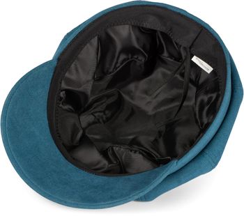 styleBREAKER Damen Ballonmütze aus weichem Stoff, Schirmmütze Vintage Style, Bakerboy Schiebermütze, Newsboy Cap 04023086