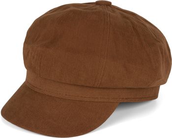 styleBREAKER Damen Ballonmütze aus weichem Stoff, Schirmmütze Vintage Style, Bakerboy Schiebermütze, Newsboy Cap 04023086