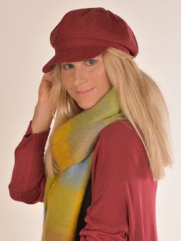 styleBREAKER Damen Ballonmütze aus weichem Stoff, Schirmmütze Vintage Style, Bakerboy Schiebermütze, Newsboy Cap 04023086