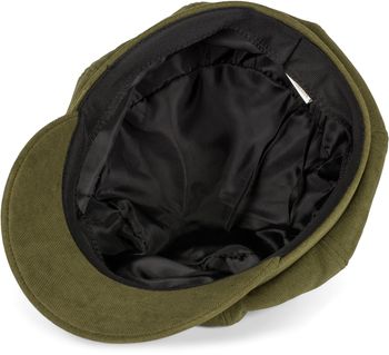 styleBREAKER Damen Ballonmütze aus weichem Stoff, Schirmmütze Vintage Style, Bakerboy Schiebermütze, Newsboy Cap 04023086