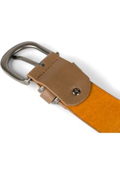styleBREAKER Unisex Gürtel Unifarben mit Metall an der Gürtelschlaufe, Kunstleder Einfarbig, Hüftgürtel, kürzbar 03010123