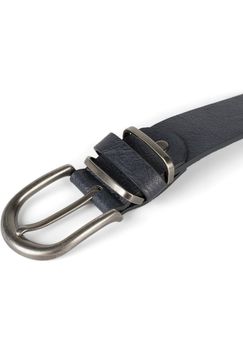 styleBREAKER Unisex Gürtel Unifarben mit Metall an der Gürtelschlaufe, Kunstleder Einfarbig, Hüftgürtel, kürzbar 03010123