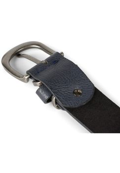styleBREAKER Unisex Gürtel Unifarben mit Metall an der Gürtelschlaufe, Kunstleder Einfarbig, Hüftgürtel, kürzbar 03010123