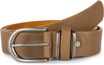 styleBREAKER Unisex Gürtel Unifarben mit Metall an der Gürtelschlaufe, Kunstleder Einfarbig, Hüftgürtel, kürzbar 03010123