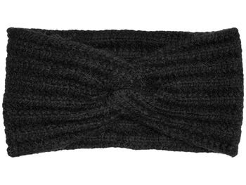 styleBREAKER Damen Strick Stirnband mit Rippstrickmuster und Twist Knoten, Rippmuster, warmes Winter Haarband, Headband 04026059