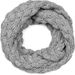 styleBREAKER Damen Strick Loop Schal Einfarbig mit Bubblemuster, warmer Winter Strickschal, Raspberry Pattern Schlauchschal 01018167