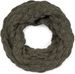 styleBREAKER Damen Strick Loop Schal Einfarbig mit Bubblemuster, warmer Winter Strickschal, Raspberry Pattern Schlauchschal 01018167