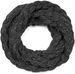 styleBREAKER Damen Strick Loop Schal Einfarbig mit Bubblemuster, warmer Winter Strickschal, Raspberry Pattern Schlauchschal 01018167