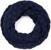 styleBREAKER Damen Strick Loop Schal Einfarbig mit Bubblemuster, warmer Winter Strickschal, Raspberry Pattern Schlauchschal 01018167