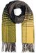styleBREAKER Damen Feinstrick Schal mit bunt gestreiftem Zick-Zack Muster und Fransen, warme Winter Stola mehrfarbig 01017149