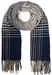 styleBREAKER Damen Feinstrick Schal mit bunt gestreiftem Zick-Zack Muster und Fransen, warme Winter Stola mehrfarbig 01017149