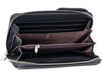 styleBREAKER Damen Mini Umhängetasche Geldbörse mit Ethno Blumen Blüten Muster, Handy Fach, RFID Schutz, Crossbody Bag 02012378