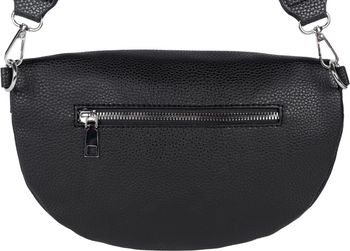 styleBREAKER Damen Umhängetasche in Halbmond Form, abnehmbarer verstellbarer Schultergurt, Einfarbige Handtasche 02012380