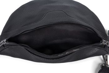 styleBREAKER Damen Umhängetasche in Halbmond Form, abnehmbarer verstellbarer Schultergurt, Einfarbige Handtasche 02012380