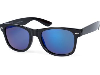 styleBREAKER Unisex Nerd Sonnenbrille mit Kunststoff Rahmen und Polarisierten Blendfreien Gläsern, Retro Style 09020132