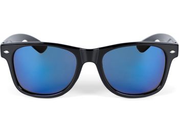 styleBREAKER Unisex Nerd Sonnenbrille mit Kunststoff Rahmen und Polarisierten Blendfreien Gläsern, Retro Style 09020132