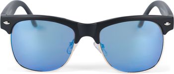 styleBREAKER Kinder Sonnenbrille mit Ovalen Gläsern Kunststoff Metall Rahmen, Polycarbonat Gläsern, Retro 09020135