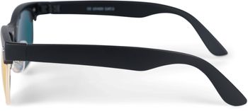 styleBREAKER Kinder Sonnenbrille mit Ovalen Gläsern Kunststoff Metall Rahmen, Polycarbonat Gläsern, Retro 09020135