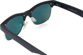 styleBREAKER Kinder Sonnenbrille mit Ovalen Gläsern Kunststoff Metall Rahmen, Polycarbonat Gläsern, Retro 09020135