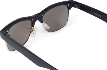 styleBREAKER Kinder Sonnenbrille mit Ovalen Gläsern Kunststoff Metall Rahmen, Polycarbonat Gläsern, Retro 09020135