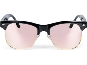 styleBREAKER Kinder Sonnenbrille im Retro Design mit ovalen Gläsern | Materialmix aus Kunststoff und Metall | für Kleinkinder 2 bis 5 Jahre