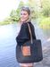 styleBREAKER Korbflecht Schultertasche aus Papierstroh mit Kunstleder Details | Damen Shopper Basttasche geflochten mit Reißverschluss | Strandtasche 43 x 34 x 4 cm
