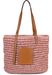 styleBREAKER Damen Korbflecht Schultertasche aus Papierstroh, Strandtasche mit langen Henkeln, Flechttasche, Shopper 02012381