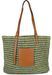 styleBREAKER Damen Korbflecht Schultertasche aus Papierstroh, Strandtasche mit langen Henkeln, Flechttasche, Shopper 02012381