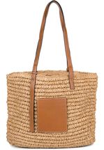 Korbflecht Schultertasche - Basttasche