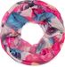 styleBREAKER Damen Loop Schal mit buntem Blumen Muster, leichter sommerlicher Schlauchschal mehrfarbig 01016217