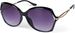 styleBREAKER Damen Oversize Butterfly Sonnenbrille geschwungener Kunststoff Rahmen, Schmetterling Brille 09020137