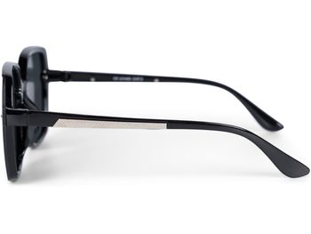 styleBREAKER Damen Butterfly Sonnenbrille mit großen rechteckigen Polycarbonat Gläsern Metall Verzierung, Oversize 09020140