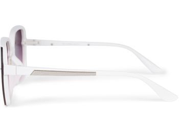 styleBREAKER Damen Butterfly Sonnenbrille mit großen rechteckigen Polycarbonat Gläsern Metall Verzierung, Oversize 09020140