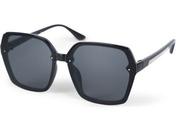 styleBREAKER Damen Butterfly Sonnenbrille mit großen rechteckigen Polycarbonat Gläsern Metall Verzierung, Oversize 09020140
