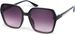 styleBREAKER Damen Butterfly Sonnenbrille mit großen rechteckigen Polycarbonat Gläsern Metall Verzierung, Oversize 09020140