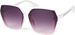 styleBREAKER Damen Butterfly Sonnenbrille mit großen rechteckigen Polycarbonat Gläsern Metall Verzierung, Oversize 09020140