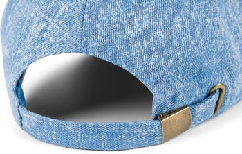 styleBREAKER Unisex Jeans Baseball Cap meliert, 6-Panel Denim Basecap, Metallschnalle verstellbar 04023087