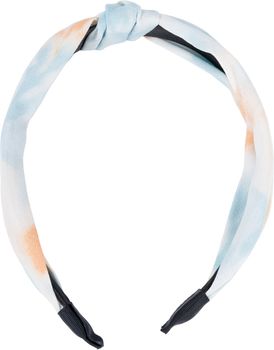 styleBREAKER Damen Stoff Haarreif mit buntem Batik Farbverlauf Muster, Twist Knoten, Headband, Haarschmuck 04027046