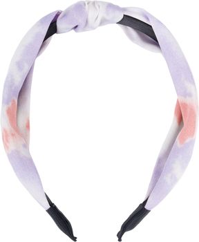 styleBREAKER Damen Stoff Haarreif mit buntem Batik Farbverlauf Muster, Twist Knoten, Headband, Haarschmuck 04027046
