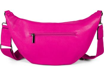 styleBREAKER Damen Halbmond Schultertasche groß | Crossbody Umhängetasche Handtasche mit 2 Wege Reißverschluss & verstellbarem Schultergurt 37 x 17 cm