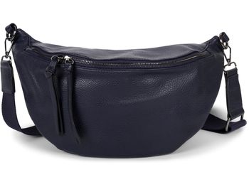styleBREAKER Damen Halbmond Schultertasche groß | Crossbody Umhängetasche Handtasche mit 2 Wege Reißverschluss & verstellbarem Schultergurt 37 x 17 cm
