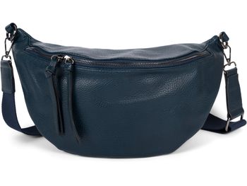 styleBREAKER Damen Halbmond Schultertasche groß | Crossbody Umhängetasche Handtasche mit 2 Wege Reißverschluss & verstellbarem Schultergurt 37 x 17 cm