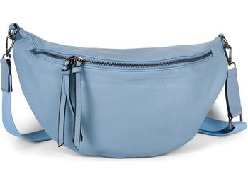 styleBREAKER Damen Halbmond Schultertasche groß | Crossbody Umhängetasche Handtasche mit 2 Wege Reißverschluss & verstellbarem Schultergurt 37 x 17 cm