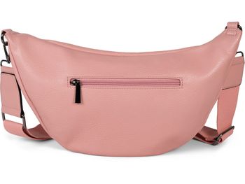 styleBREAKER Damen Halbmond Schultertasche groß | Crossbody Umhängetasche Handtasche mit 2 Wege Reißverschluss & verstellbarem Schultergurt 37 x 17 cm