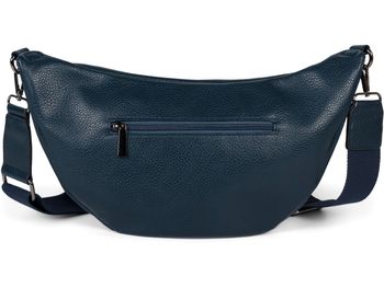 styleBREAKER Damen Halbmond Schultertasche groß | Crossbody Umhängetasche Handtasche mit 2 Wege Reißverschluss & verstellbarem Schultergurt 37 x 17 cm