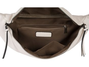styleBREAKER Damen Halbmond Schultertasche groß | Crossbody Umhängetasche Handtasche mit 2 Wege Reißverschluss & verstellbarem Schultergurt 37 x 17 cm