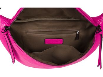 styleBREAKER Damen Halbmond Schultertasche groß | Crossbody Umhängetasche Handtasche mit 2 Wege Reißverschluss & verstellbarem Schultergurt 37 x 17 cm