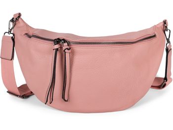 styleBREAKER Damen Halbmond Schultertasche groß | Crossbody Umhängetasche Handtasche mit 2 Wege Reißverschluss & verstellbarem Schultergurt 37 x 17 cm