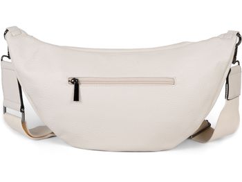 styleBREAKER Damen Halbmond Schultertasche groß | Crossbody Umhängetasche Handtasche mit 2 Wege Reißverschluss & verstellbarem Schultergurt 37 x 17 cm